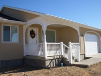 Arched porch