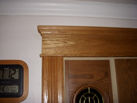 Custom milled oak trim