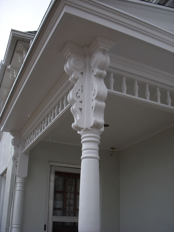 details of porch brackets