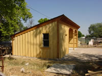 window side of shed