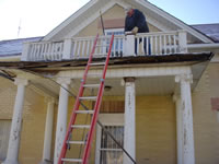 before shot of a porch