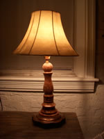 Eucalyptus burl lamp
