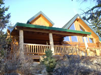 Log rail porch